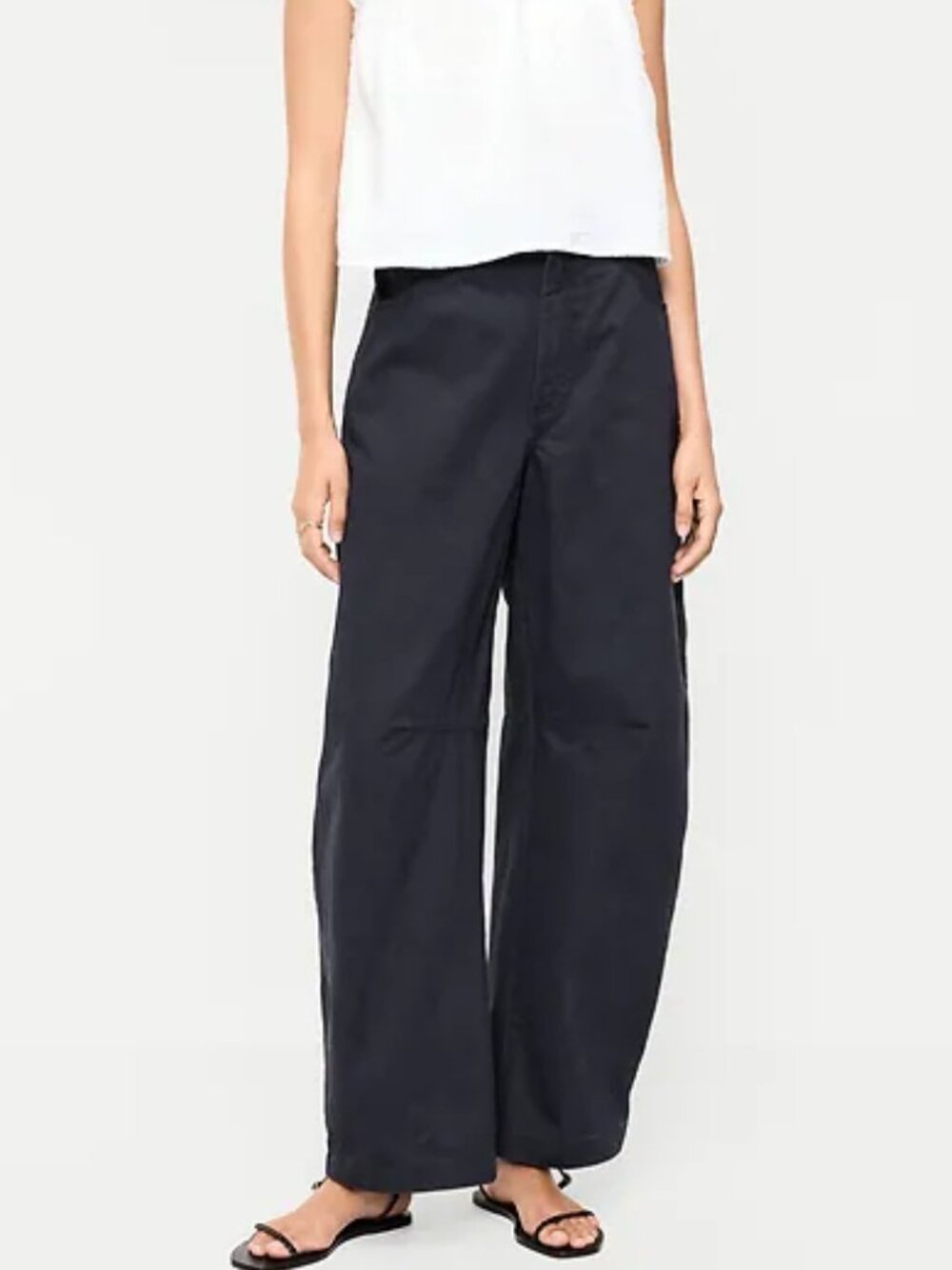 Mid-Rise Barrel Chino Pants